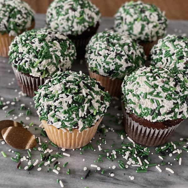 Eagles Sprinkle Cupcakes