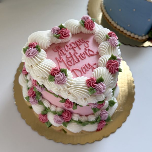 Mother's Day Heart Cake